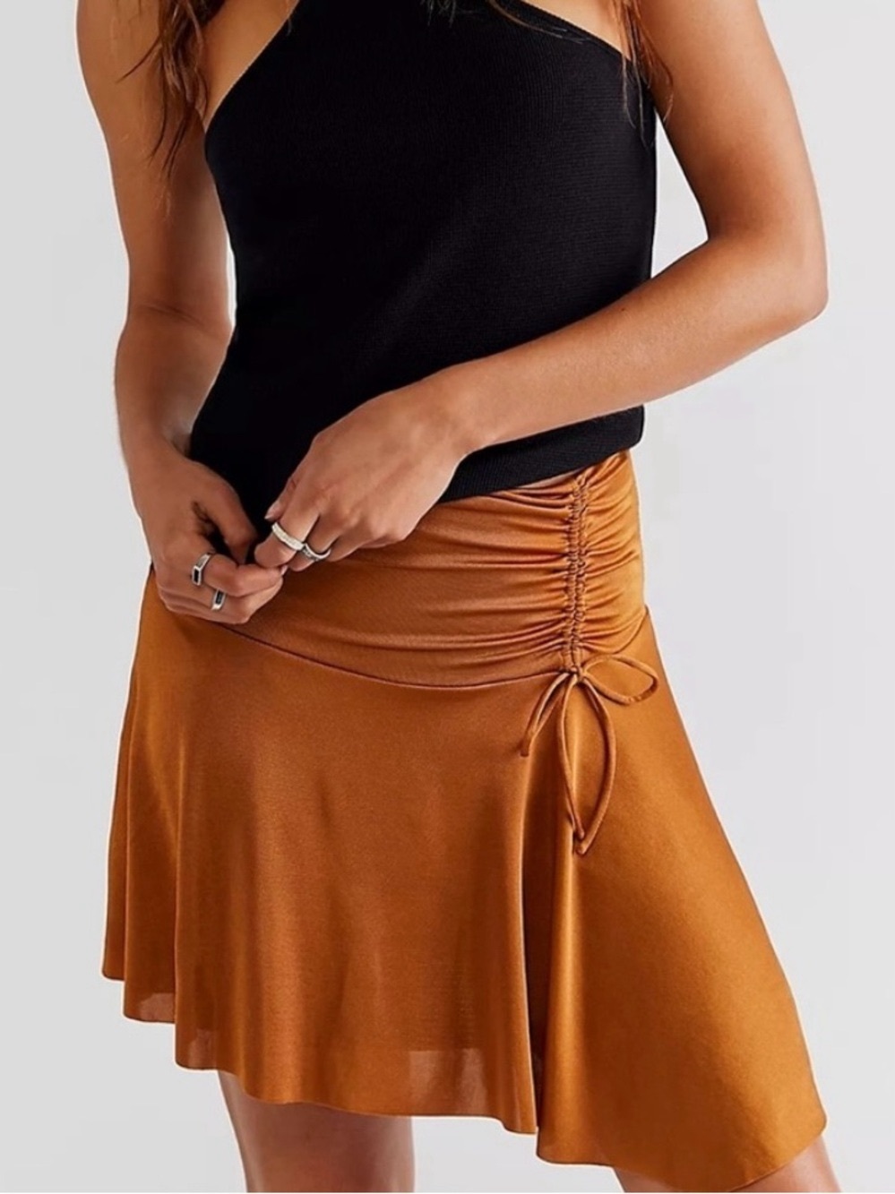 Free People Who’s That Mini Skirt Cathaway Spice NEW Small